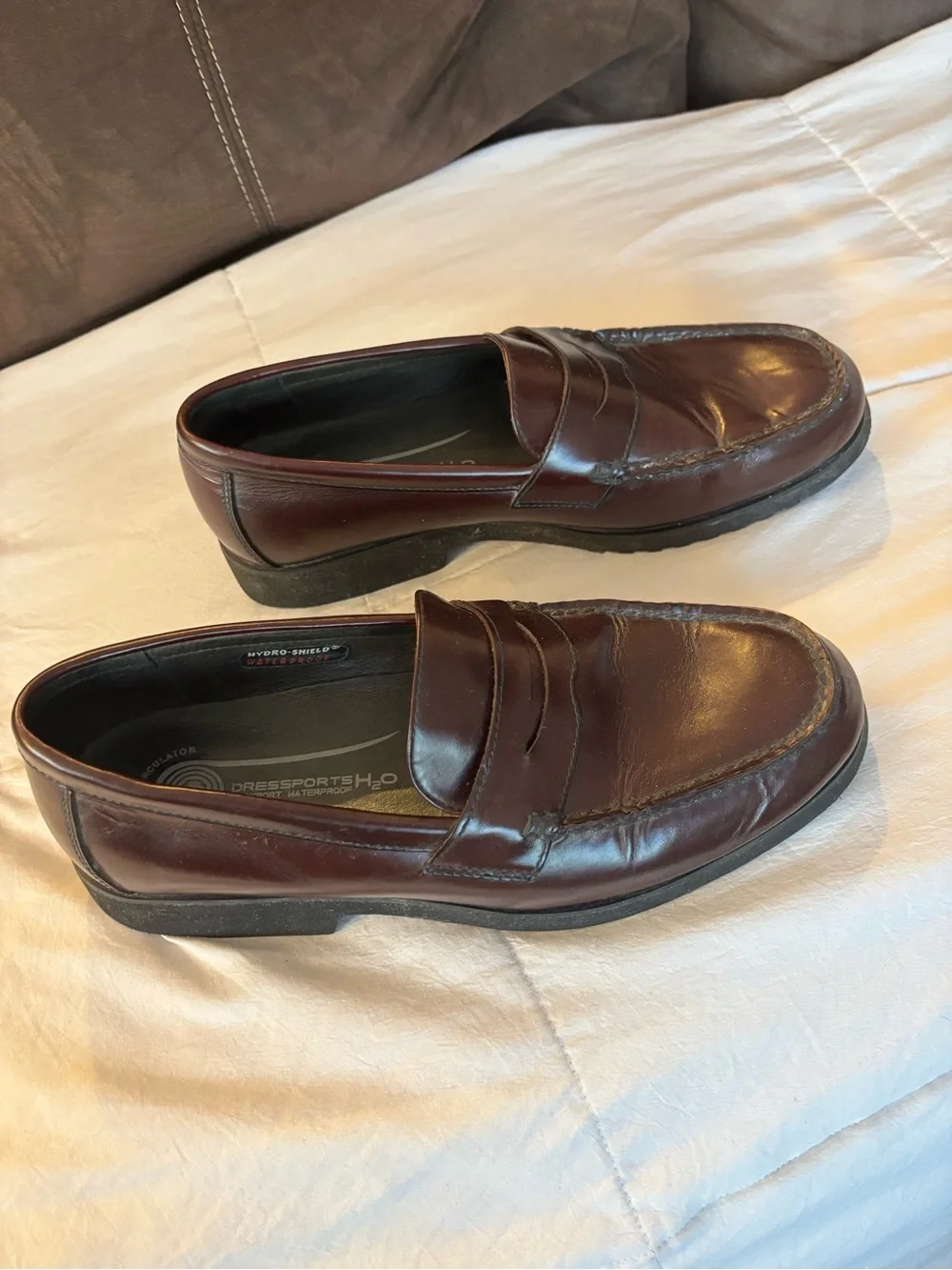 Rockport waterproof Men's Classic Penny Loafers in Dark Brown